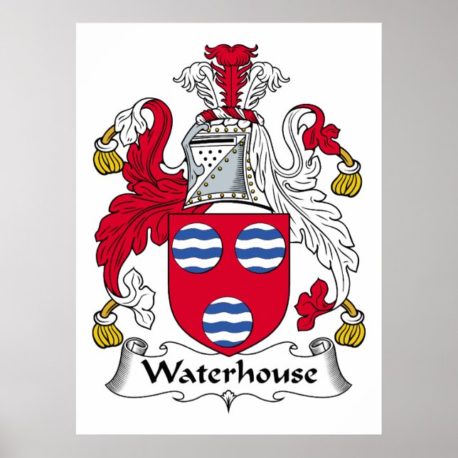 Poster Waterhouse Family Crest (Devant)
