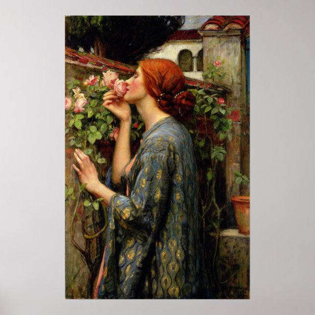 Poster Waterhouse - L'Âme Du Rose 1903 (Devant)
