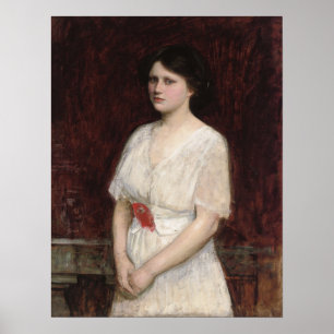 Poster Waterhouse - Portrait De Mlle Claire Kenworthy