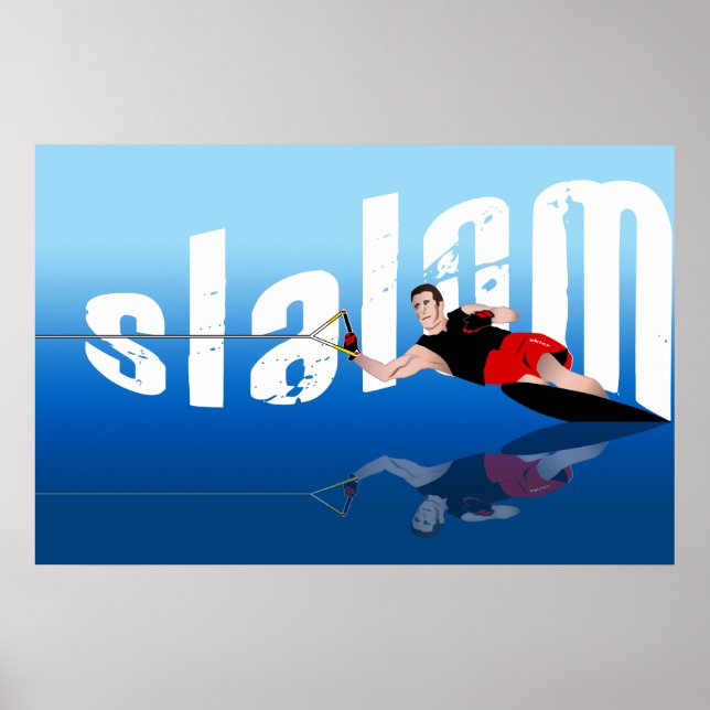 Poster Waterski (Devant)