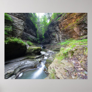 Poster Watkins Glen, Watkins Glen State Park, New York