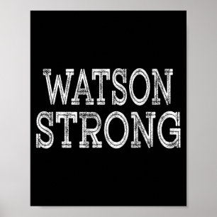 Poster WATSON Fort Squad Réunion de Famille Équipe de Nom