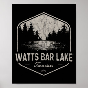 Poster Watts R Lake Tennessee Extérieur Vintage