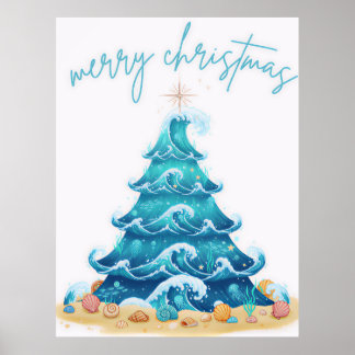Poster waves of christmas