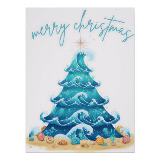Poster waves of christmas