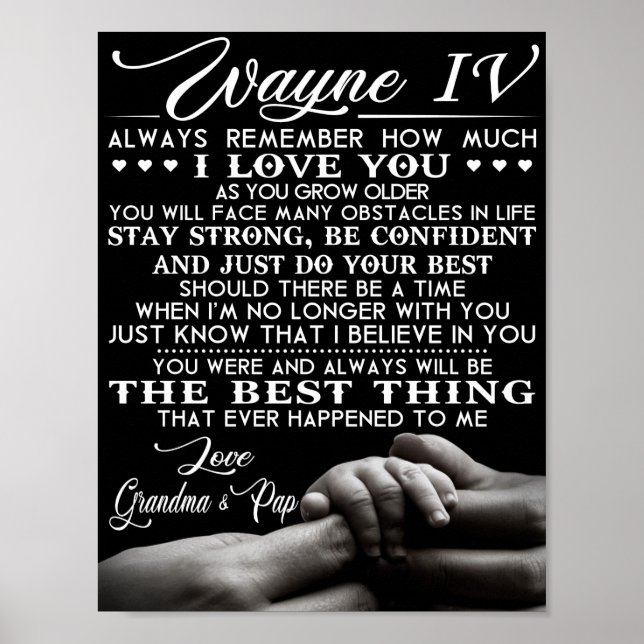 Poster Wayne IV (Devant)