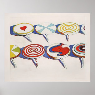 Poster wayne thiebaud - gros suçoirs 1971