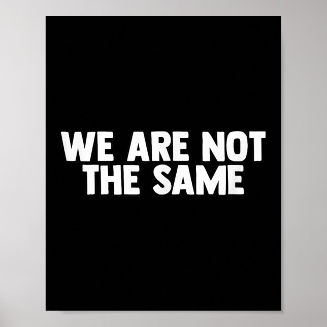 Poster We Are Different Not Same Motivation Drive Wer  (Devant)