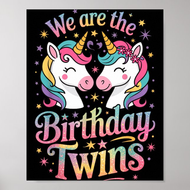 Poster We Are The Birthday Twins  (Devant)