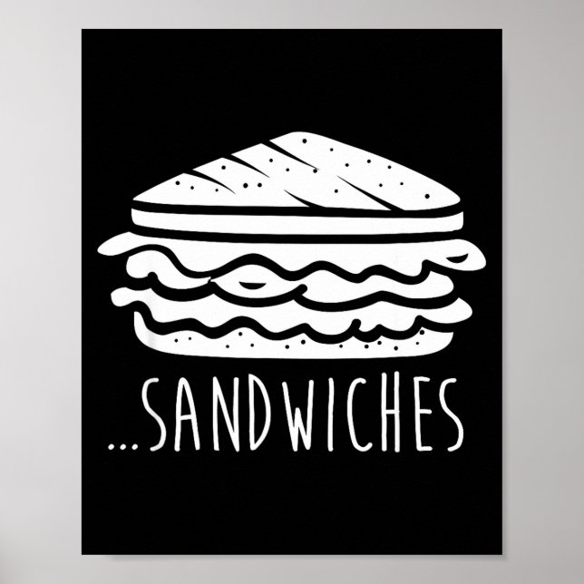 Poster We Finish Each Other's Sandwiches Funny Matching  (Devant)