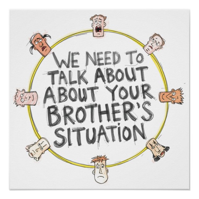 Poster We Need To Talk About Your Brother's Situation (Devant)