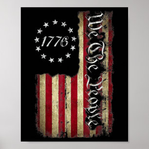 Poster We The People 1776 Shirt American Flag 4 juillet