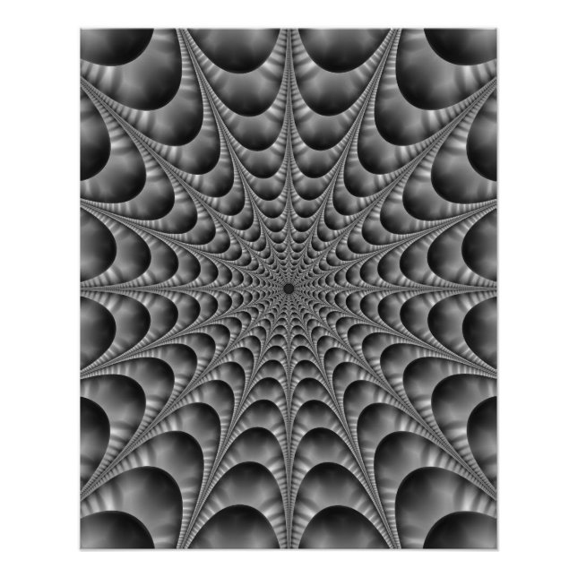 Poster Web en noir et blanc (Devant)