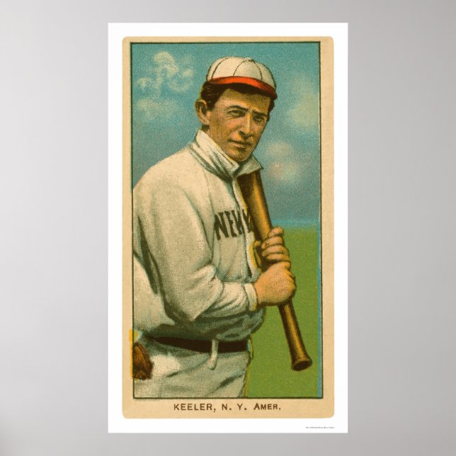 Poster Wee Willie Keeler Baseball 1909 (Devant)