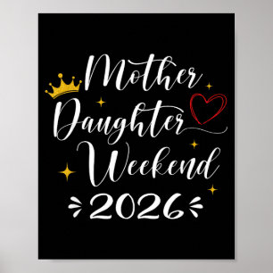 Poster Week-end mère fille 2026 voyage de filles tenue as