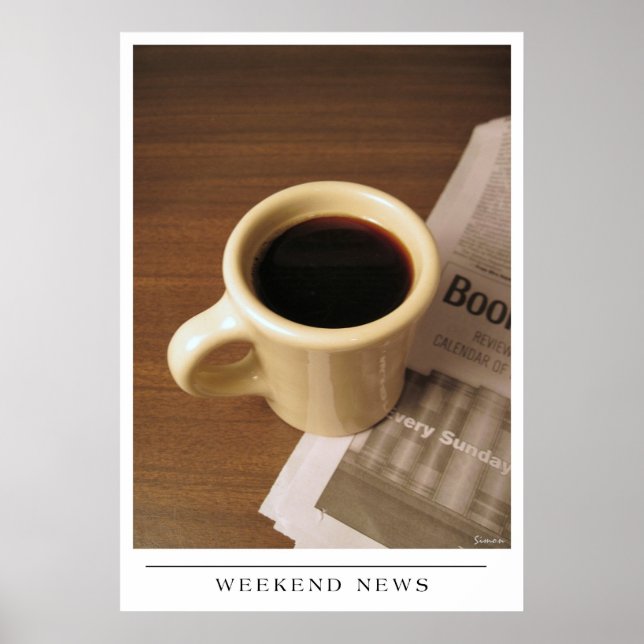 Poster Week-end News - Envoyer Coffee Art (Devant)