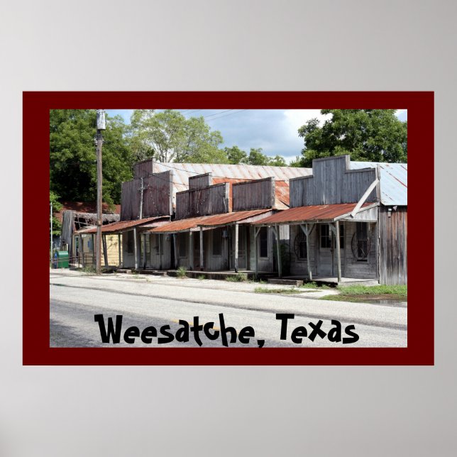 Poster Weesatche Texas Plus De 150 Ans! (Devant)