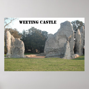 Poster Weeting Castle Weeting Norfolk Angleterre