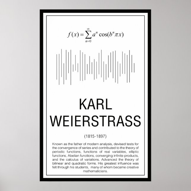 Poster Weierstrass (Devant)