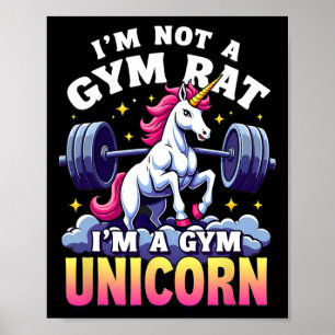 Poster Weightlifing Bodybuilding Je ne suis pas un Gym Ra