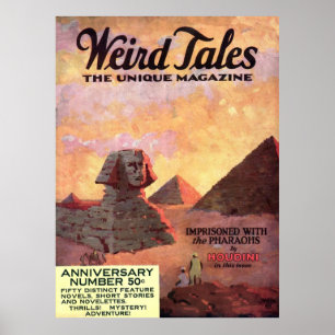 Poster Weird Tales Magazine MAI 1924