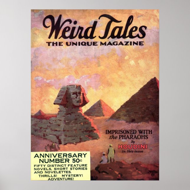 Poster Weird Tales Magazine MAI 1924 (Devant)