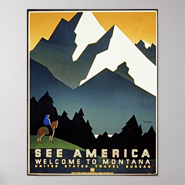 Poster Welcome to Montana, (Devant)