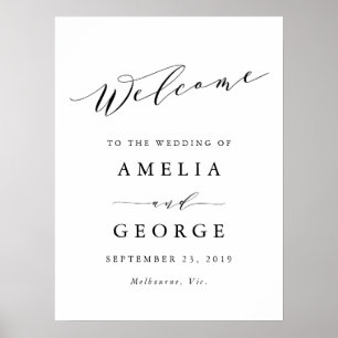 Poster Welcome wedding sign