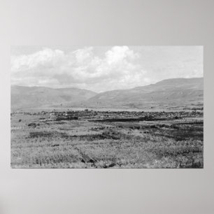 Poster Wenatchee, vue de ville de WA et photographie de