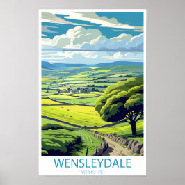 Poster Wensleydale Yorkshire Angleterre cadeaux