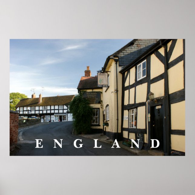 Poster Weobley, Angleterre (Devant)