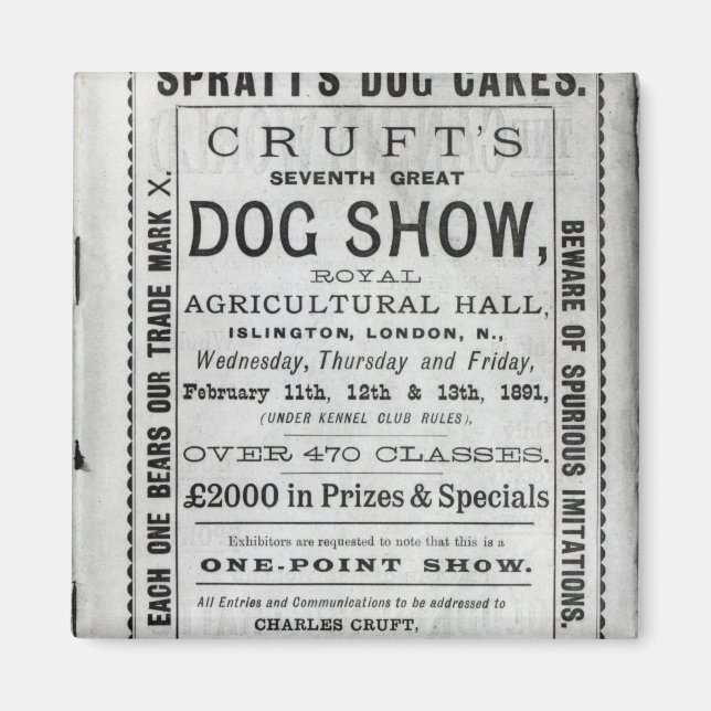 Poster Werbung Cruft's Dog Show Magnet (Vorne)