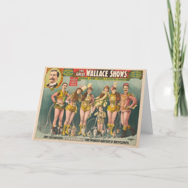 Poster-Werbung Die große Szene zeigt Zirkus Karte (Vorderseite)