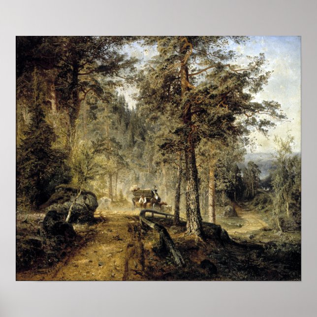 Poster Werner Holmberg Road à Häme (journée d'été chaude) (Devant)