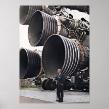 Wernher von Braun et F-1 moteurs de Saturn V