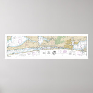 Poster West Bay à Père Noël Rosa Côté B Graphique nautiqu