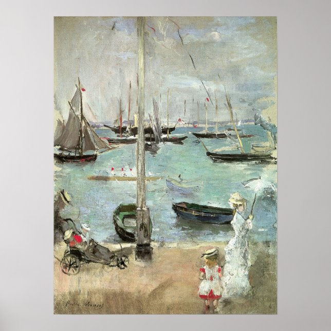 Poster West Cowes, île de Wight par Berthe Morisot (Devant)