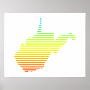 Poster west virginia chill fade