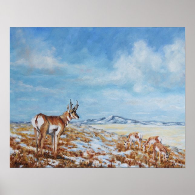 Poster Western Plains Camouflage Art (Devant)