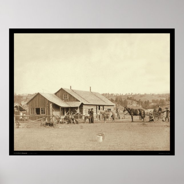 Poster Western Ranch House SD 1888 (Devant)