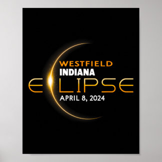 Poster Westfield Indiana Total Solar Eclipse 2024
