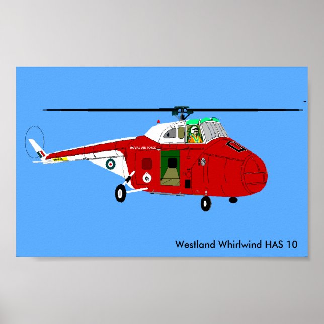 Poster Westland Whirlwind A 10 (Devant)