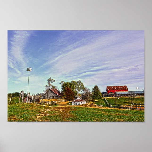 Poster Weston, Missouri, ferme (Devant)