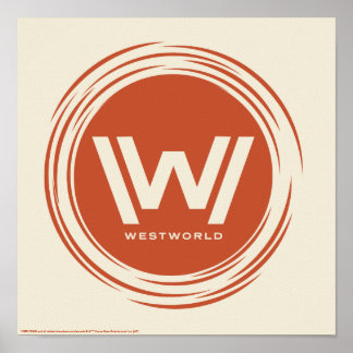 Poster Westworld | Logo Sun stylisé