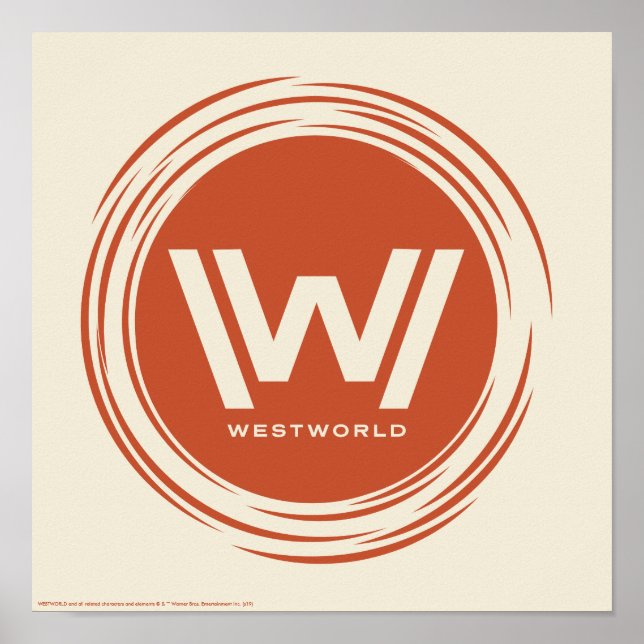Poster Westworld | Logo Sun stylisé (Devant)