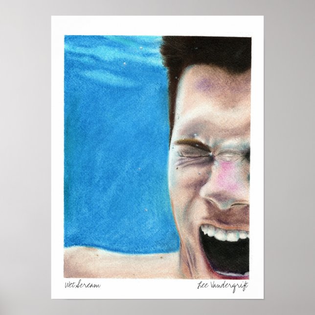 Poster Wet Scream par Lee Vandergrift (Devant)