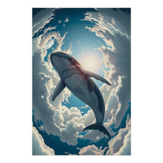 Poster Whale of the Celestial Tides