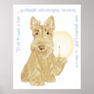 Poster Wheaten Scottie Bonne Nuit