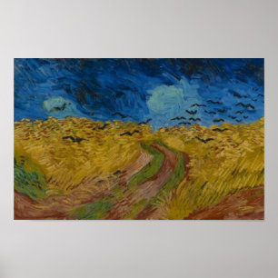 Poster Wheatfield avec Crows Vincent van Gogh