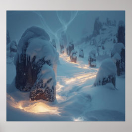 Poster Where Light Wanders in Winter